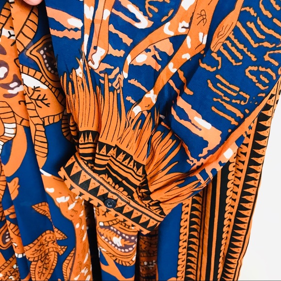 Giraffe Navy Maxi Dress - Picture 8 of 8